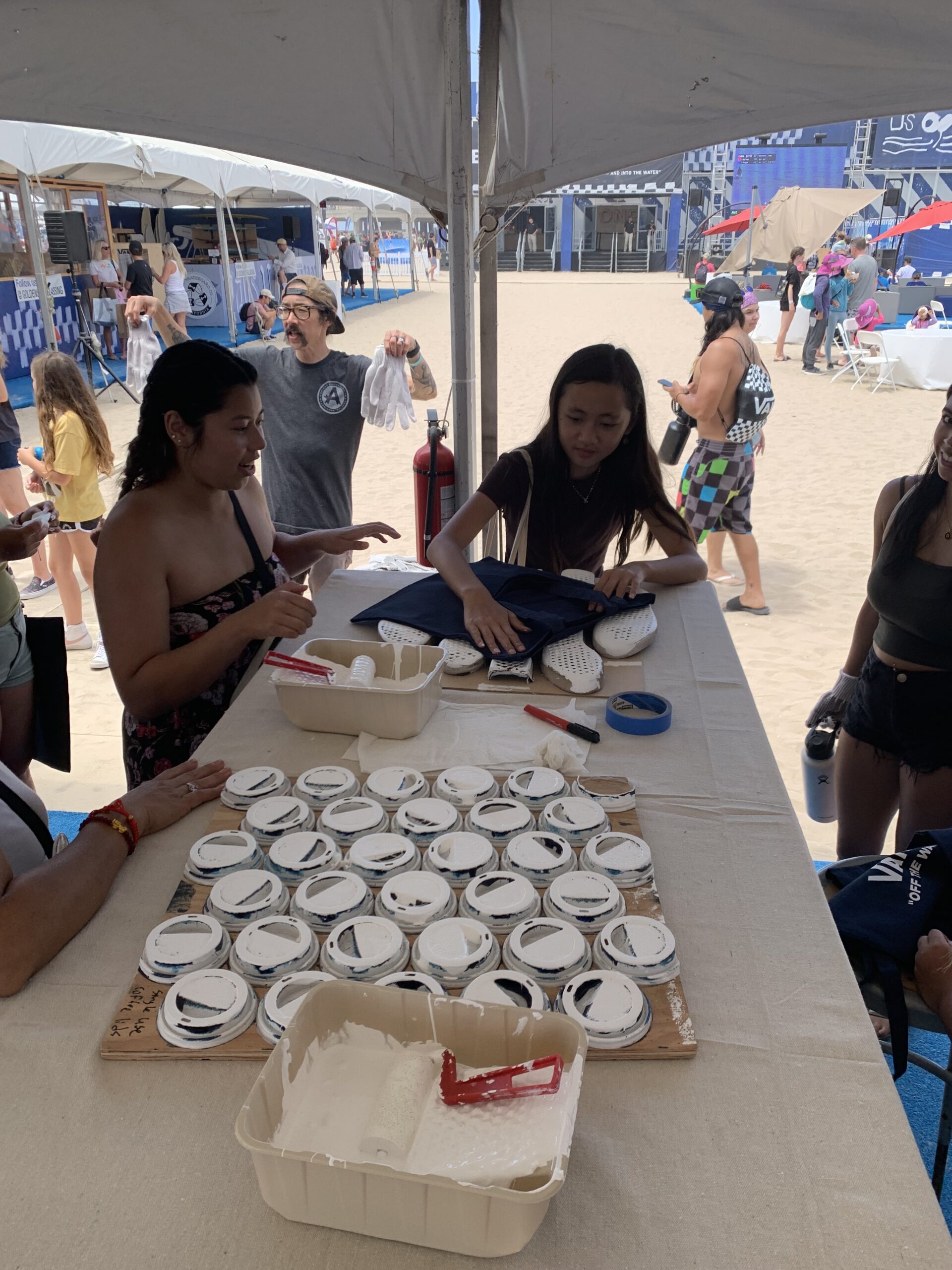 Beach Clean Up and Printmaking Activity